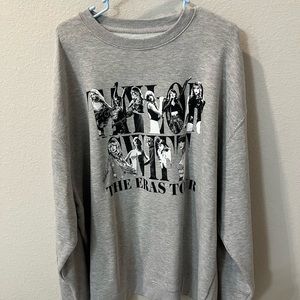 Taylor Swift Eras Tour 2023 Grey Sweatshirt 3XL